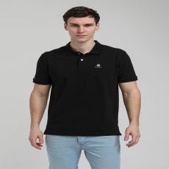 Mens Polo Tshirt S/S-Black-XXL