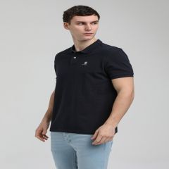 Mens Polo Tshirt S/S-Navy Blue-M
