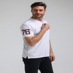 Mens Polo Tshirt S/S-White-XXL
