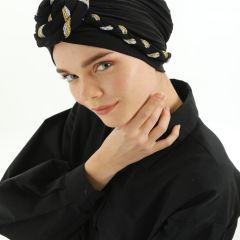 Ladies Bone-Black-FREE SIZE