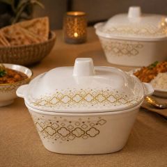 Square Melamine Bowl with Lid (8.25 Inch)