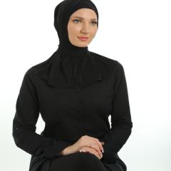 Ladies Hijab-Black-FREE SIZE