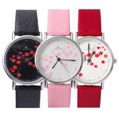 Ladies Leather Strap Watch