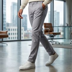 Men Regular Formal Pant Plain