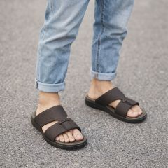 Men Black Comfort Slippers