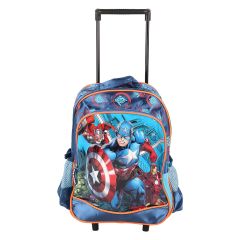 Printed Trolley & Back Pack Bag For Boys 2899T