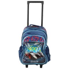 Printed Trolley & Back Pack Bag For Boys 218T