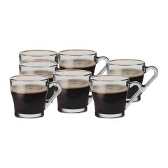6 Pieces Tes Mug Glass Set