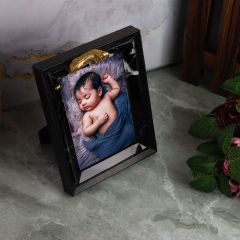 Gold Tiger Frame Black Marble