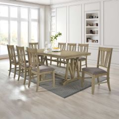 Dining Table Wood 1+8 6 Boxes AC4363T-AC4363SC