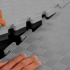 إيفا مات 20 مم رمادي / أسود 1X1