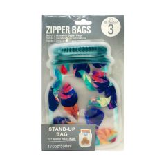 Zipper Bags 500ml 3 Pieces Set