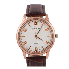 Caquo Gents Leather Strap Analog Watch W-815