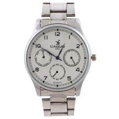 Caquo Gents Leather Strap Analog Watch W-8998