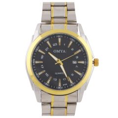 Omya Gents Metal Strap Analog Watch W-5754