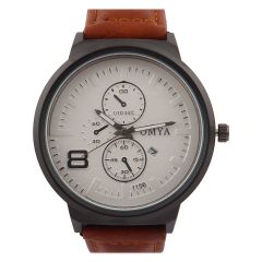 Omya Gents Leather Strap Analog Watch W-11560