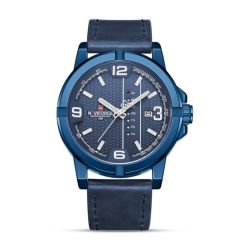 Naviforce Gents Leather Watches With Box Blue GZ-1FA036-W-9177