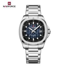 Naviforce Gents Metal Watches Silver 07843-9240