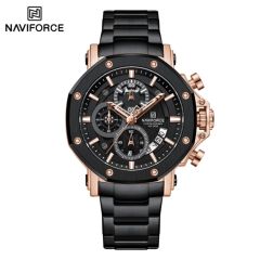 Naviforce Gents Metal Watches Black 07843-8065
