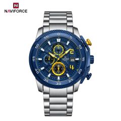 Naviforce Gents Metal Watches Blue 07843-8047
