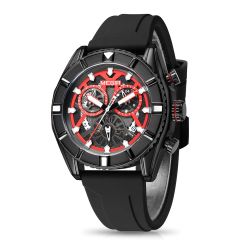 Gents Rubber Watch Red