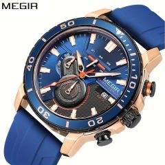 Gents Rubber Watch Blue