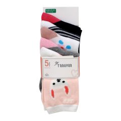 Girls Socks 5 Pair Set