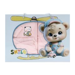 Baby Cloth Gift Set Pink With Cartoon Box