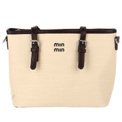 Min Min Two Tone Soft Plain Ladies Bag