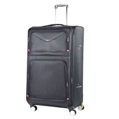Soft Plain Trolley Bag Black 32 Inch