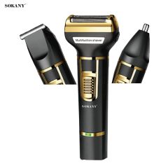 ماكينة حلاقة متعددة الوظائف من سوكاني مع مشذب شعر الأنف والأذن 9942