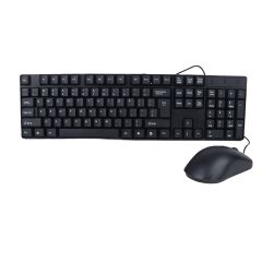 Wired Keyboard & Mouse Set Black T15