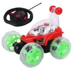 Spider Man Themed Remote Control Stunt Toy Car