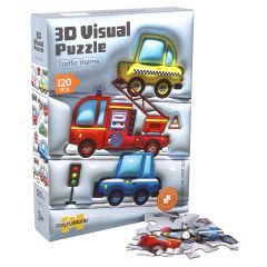 Play Full Mario 120 Pieces 3D Visual Puzzle Traffic Theme 88916