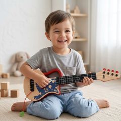 Four String Cartoon Ukulele