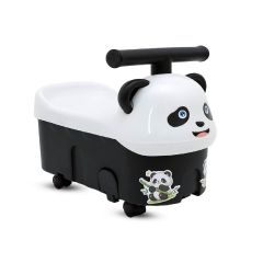 Child's Plastic Panda Pushing Car