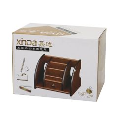 Wooden Pen And Card Holder