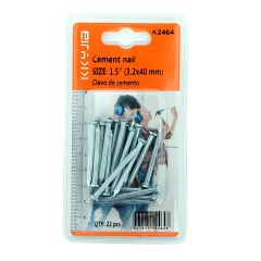 Cement Nails 1.5 Inch 22 Pieces
