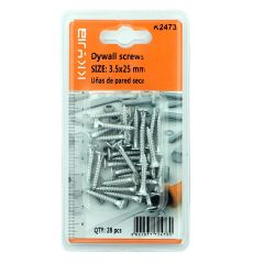 Drywall Screws 3.5x25mm 28 Pieces