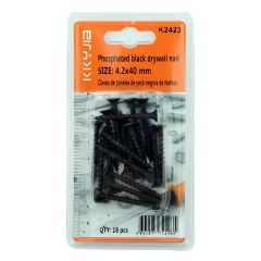 Phosphated Black Drywall Nail 4.2x40mm 18 Pieces