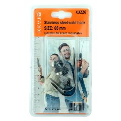 Stainless Steel Solid Hook 65mm 2+4 Set