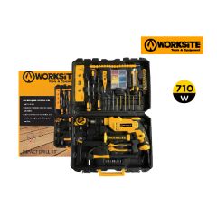 Worksite 710W Impact Drill With Tool Kit Set 102 Pieces-EID448-KIT