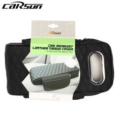 Car Sun Armrest Leather With Tissue Holder C24456