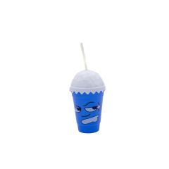 Plastic Tumbler With Straw Blue 500ml