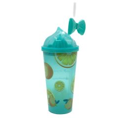 Plastic Tumbler With Straw