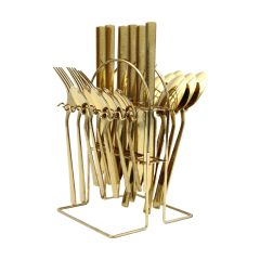 24 Pieces Cutlery Set With Stand