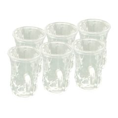 6 Pcs Glass Istikan Set (Plain)