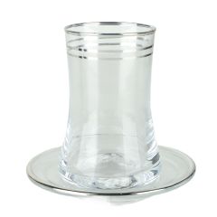 Glass Istiken With Saucer Set 6Pieces