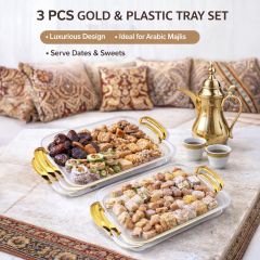 Plastic Tray Set 3 Piece