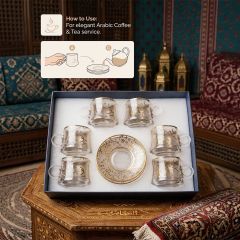 Tea Cup Glass Set 12 Piece
